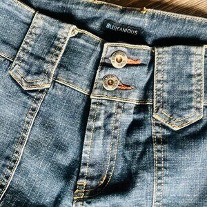 Blue Jeanious Blue Denim Cargo Capri Pants New Fashion Pants BLUEJEANIOUS SZ 27